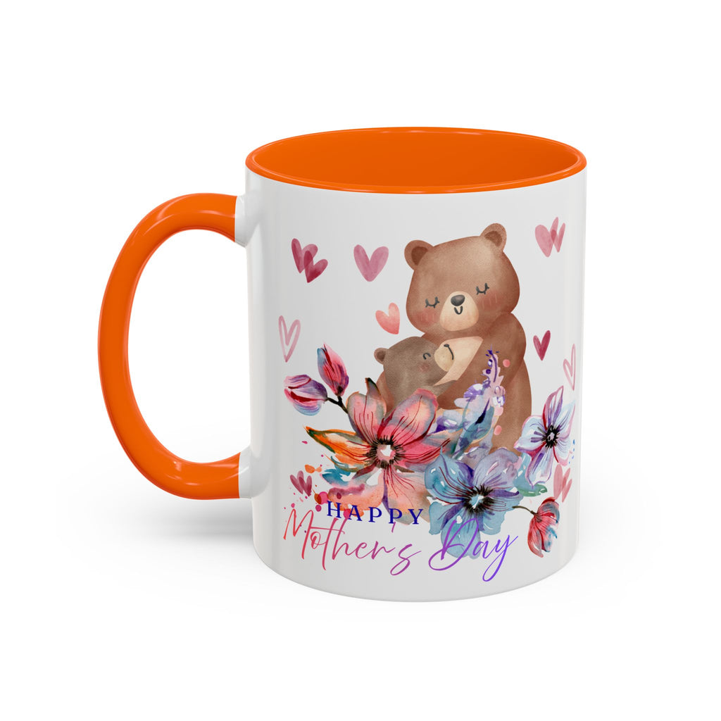 Mother's Day Bear Coffee Mug – Happy Mother's Day Floral Accent Mug