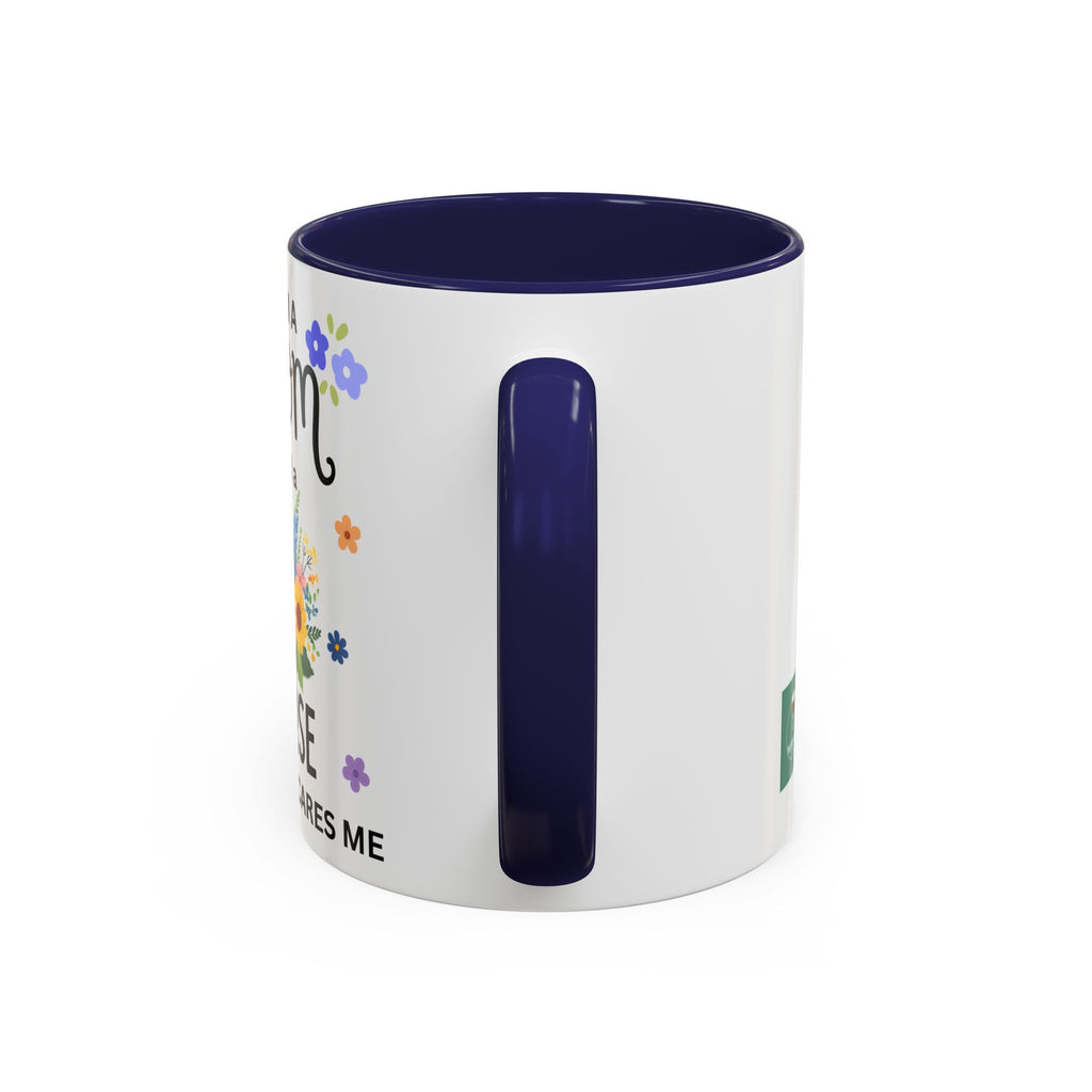 I Am a Mom and a Nurse Coffee Mug — Floral Stethoscope Accent Mug (11/15oz)