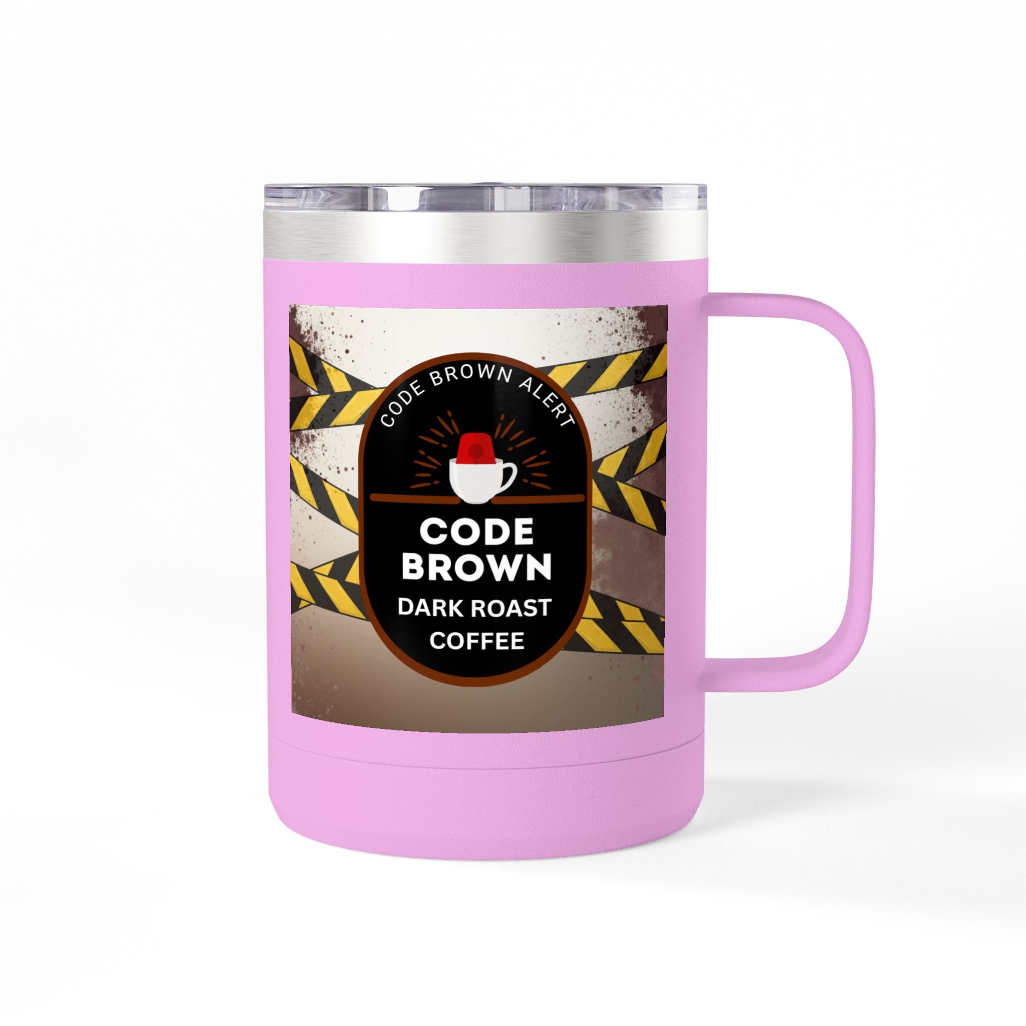 Coffee Mug — Code Brown Dark Roast 15oz Travel Tumbler