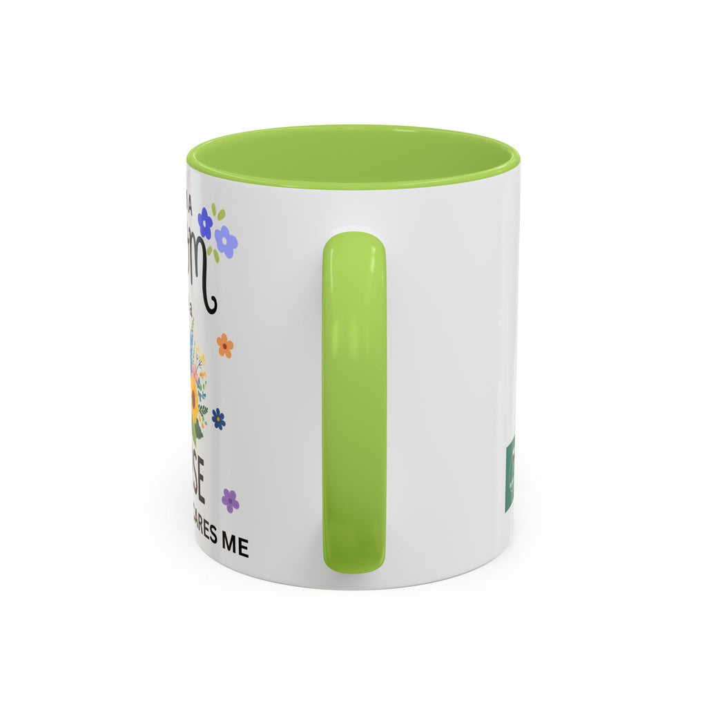 I Am a Mom and a Nurse Coffee Mug — Floral Stethoscope Accent Mug (11/15oz)