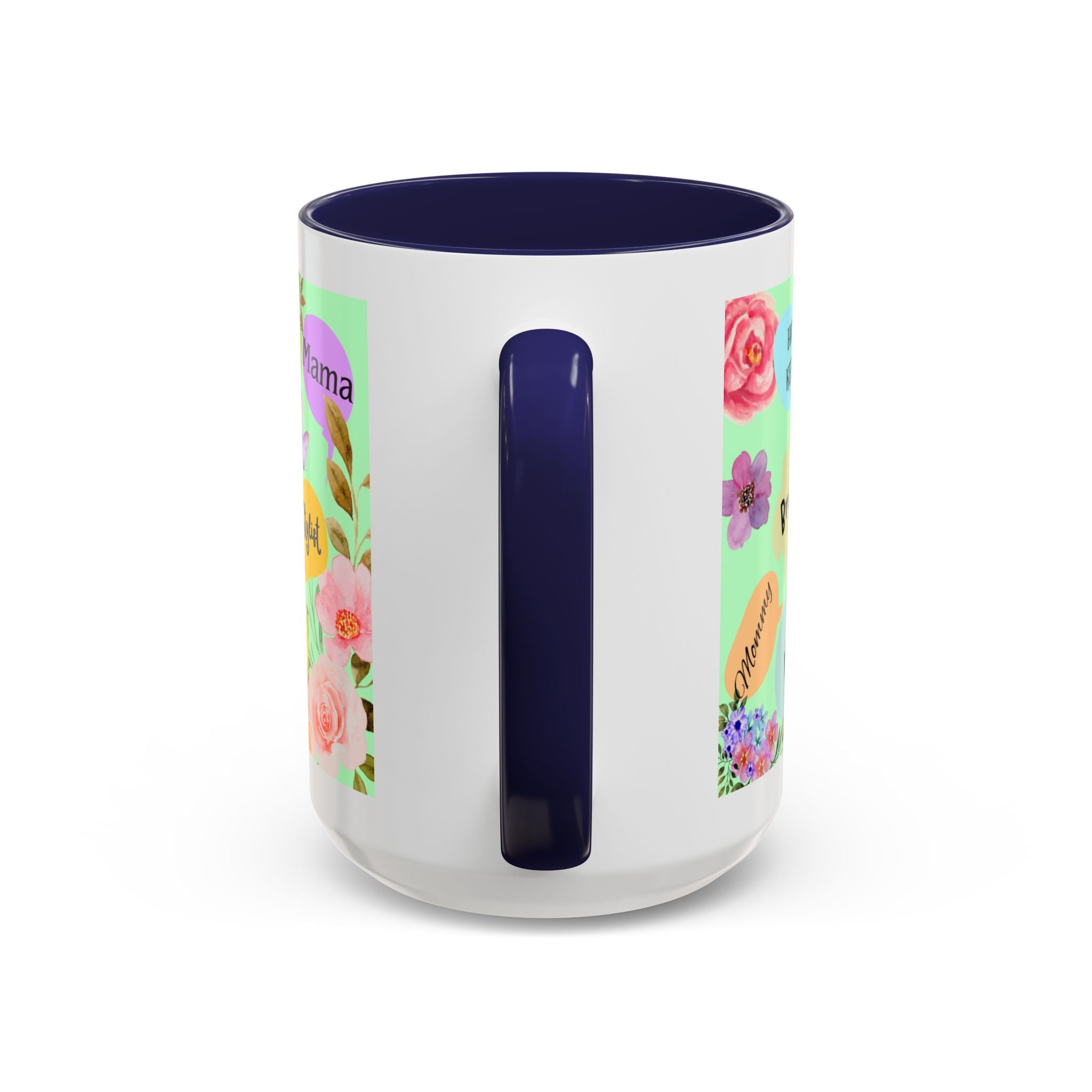Mom the.... Accent Coffee Mug — Floral Butterfly Gifts for Moms (11/15oz)