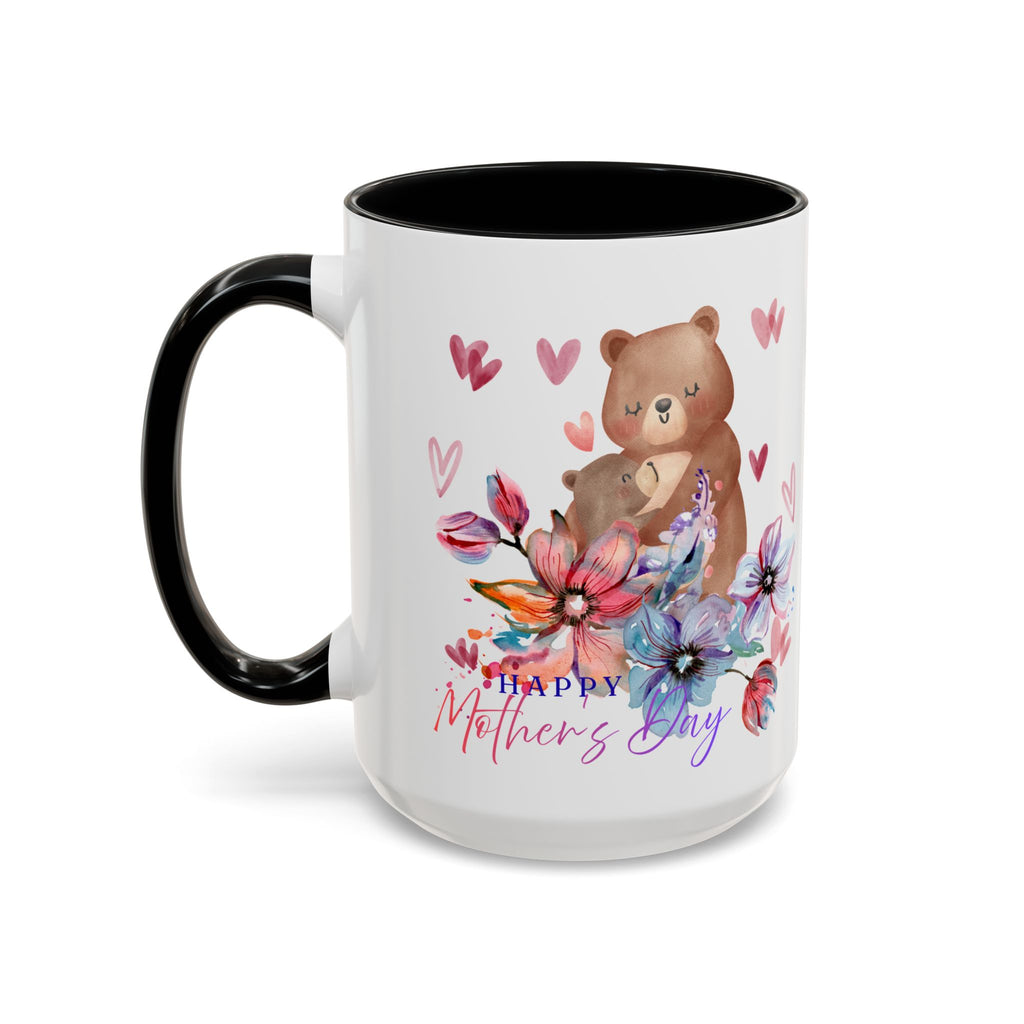 Mother's Day Bear Coffee Mug – Happy Mother's Day Floral Accent Mug