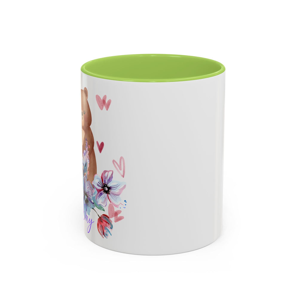 Mother's Day Bear Coffee Mug – Happy Mother's Day Floral Accent Mug