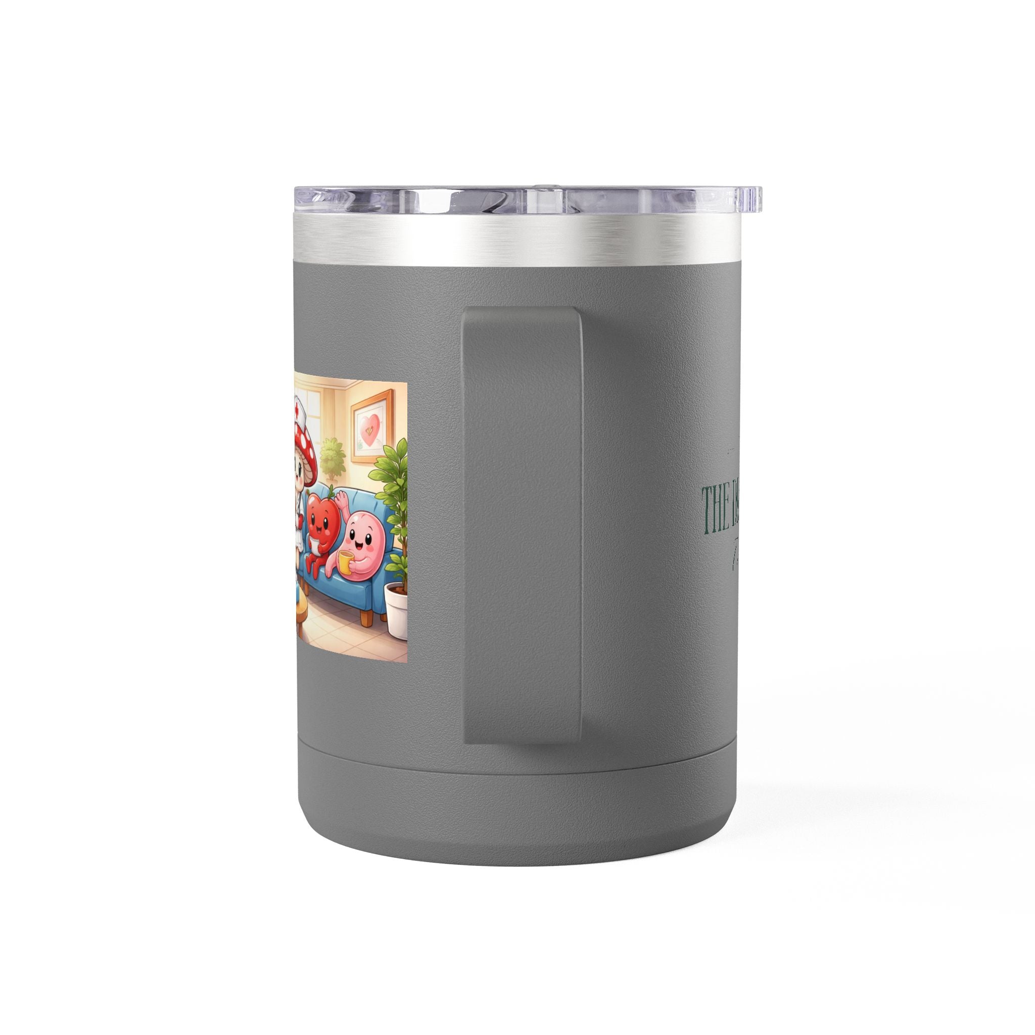 Cute Nurse Mushroom with Heart Friends Coffee Tumbler