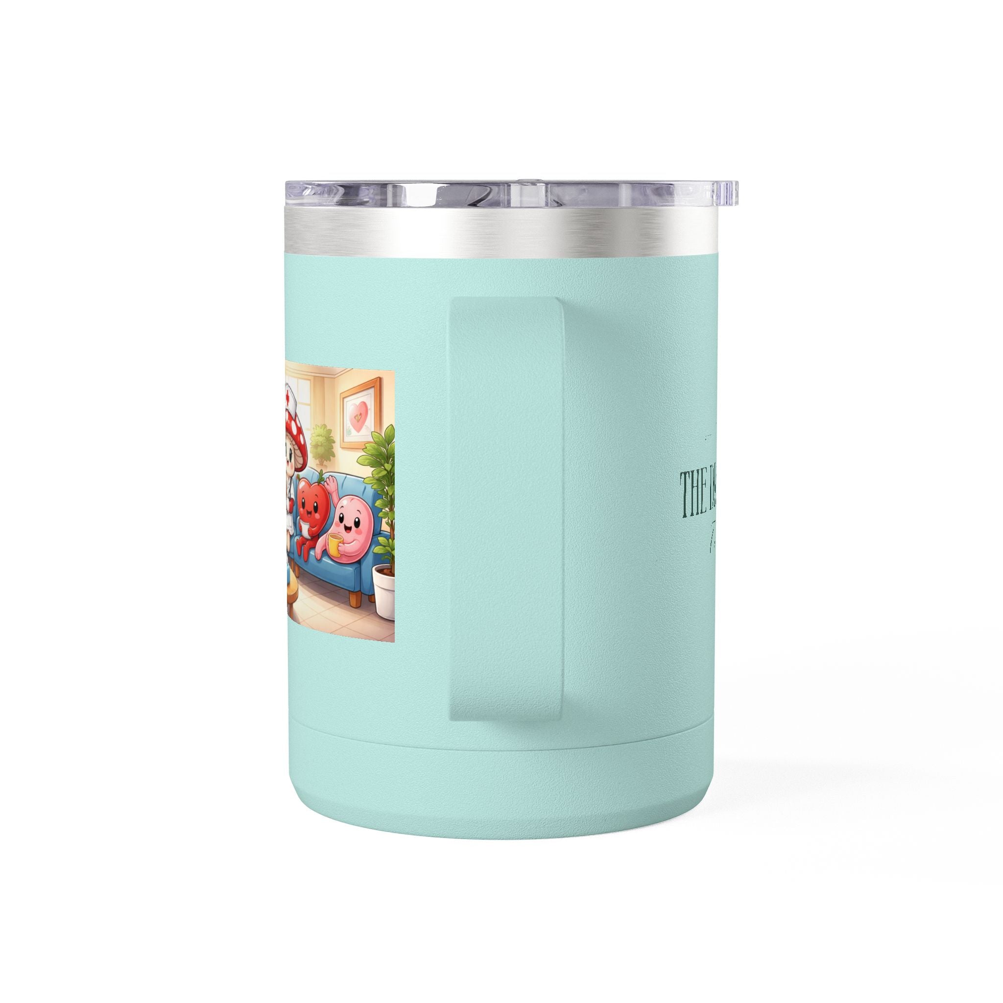 Cute Nurse Mushroom with Heart Friends Coffee Tumbler