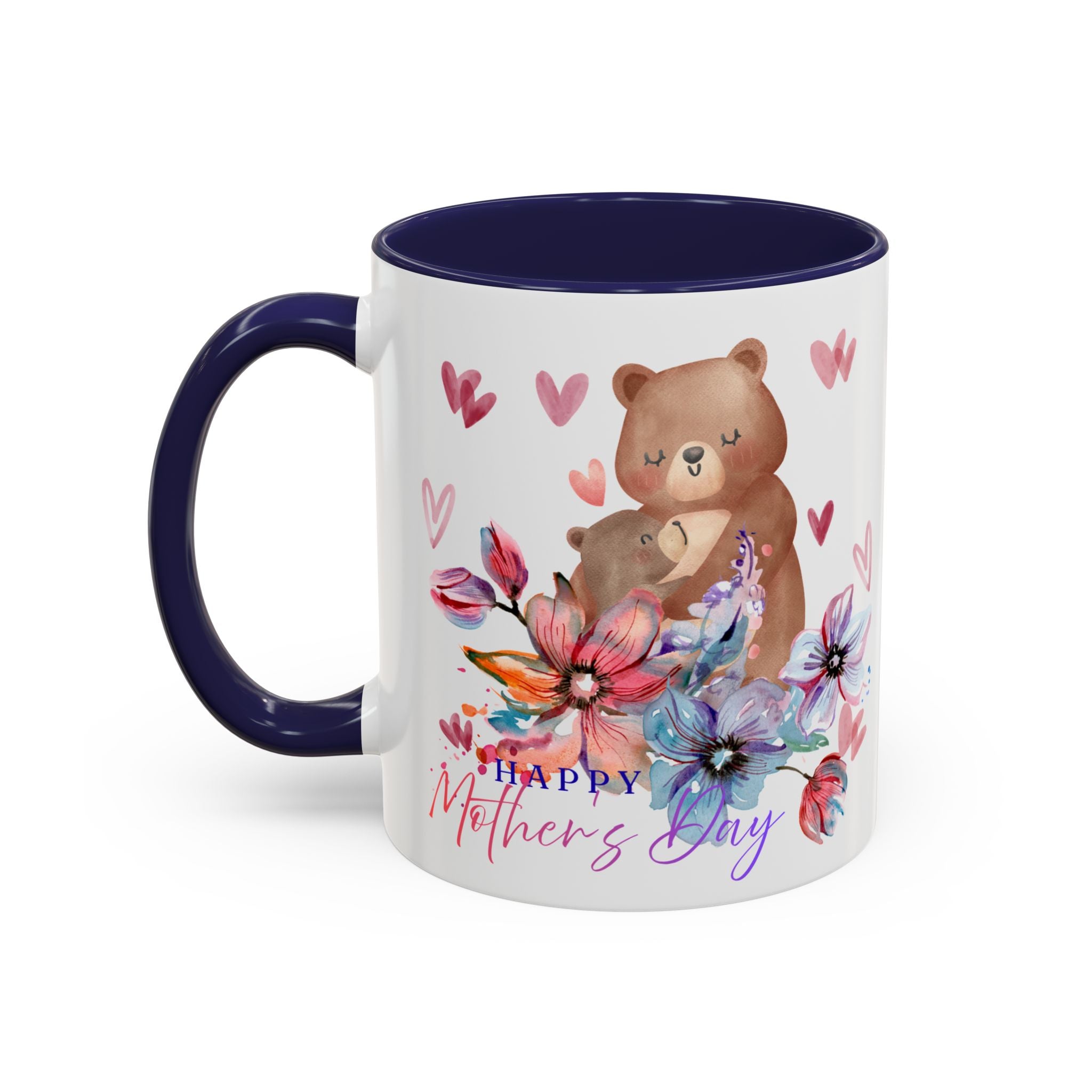 Mother's Day Bear Coffee Mug – Happy Mother's Day Floral Accent Mug
