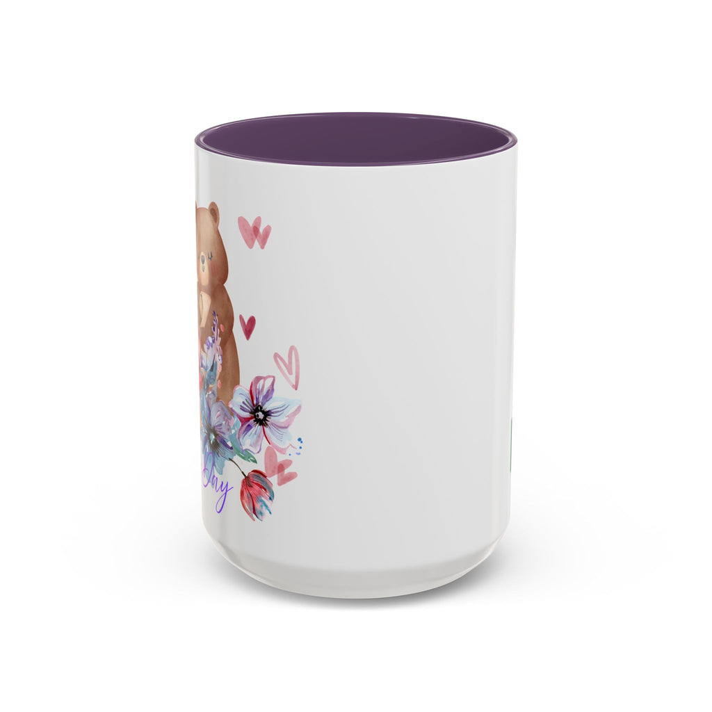 Mother's Day Bear Coffee Mug – Happy Mother's Day Floral Accent Mug