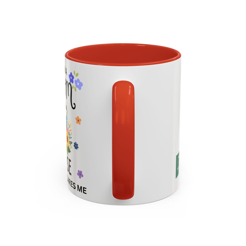 I Am a Mom and a Nurse Coffee Mug — Floral Stethoscope Accent Mug (11/15oz)