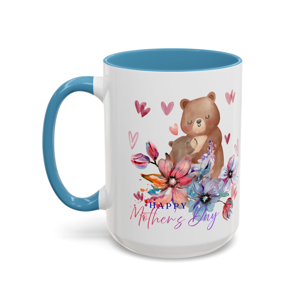 Mother's Day Bear Coffee Mug – Happy Mother's Day Floral Accent Mug