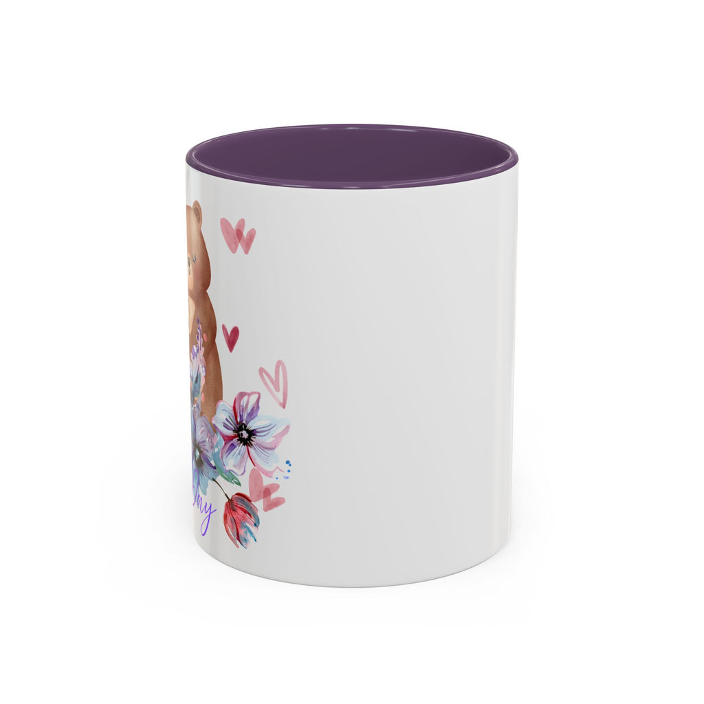 Mother's Day Bear Coffee Mug – Happy Mother's Day Floral Accent Mug