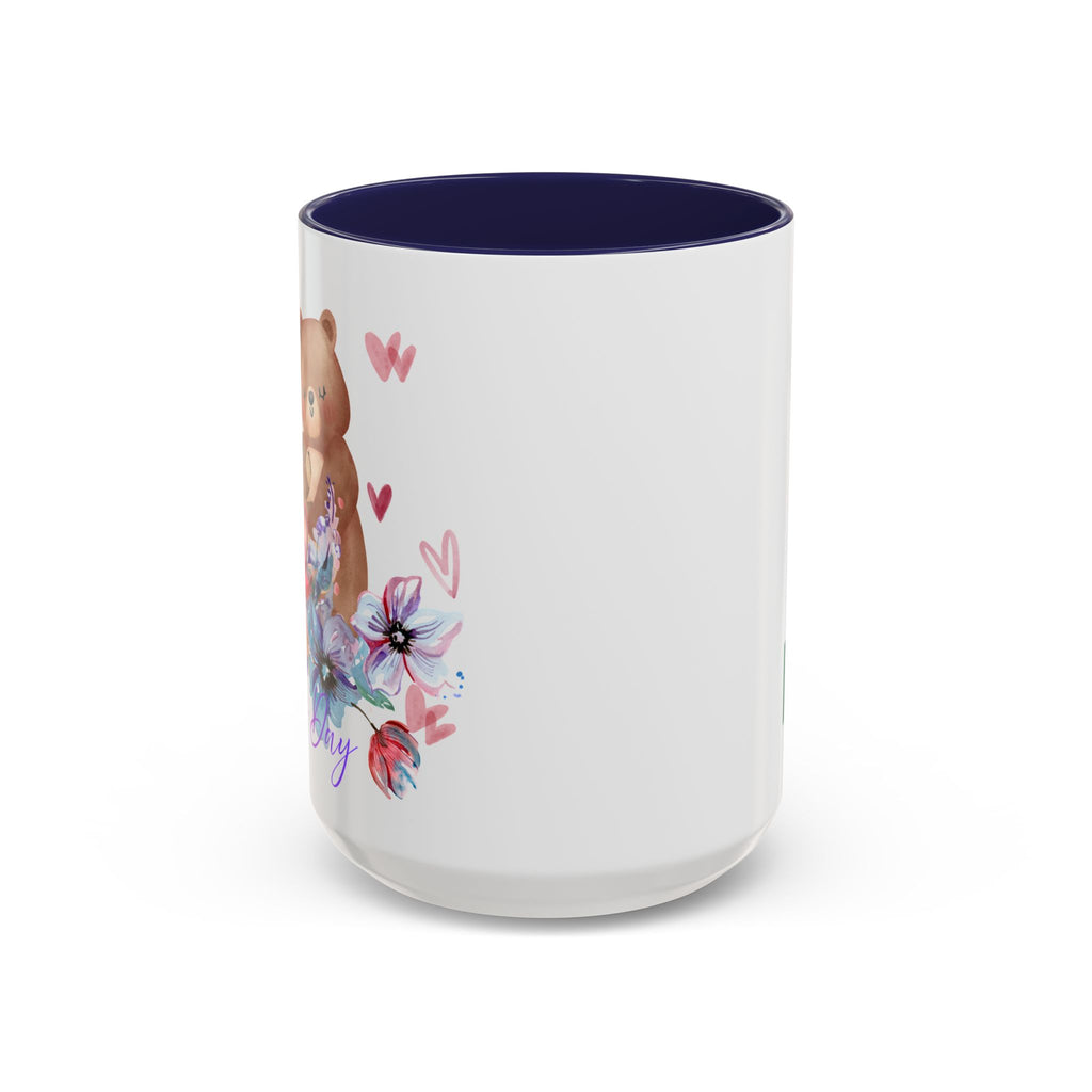 Mother's Day Bear Coffee Mug – Happy Mother's Day Floral Accent Mug