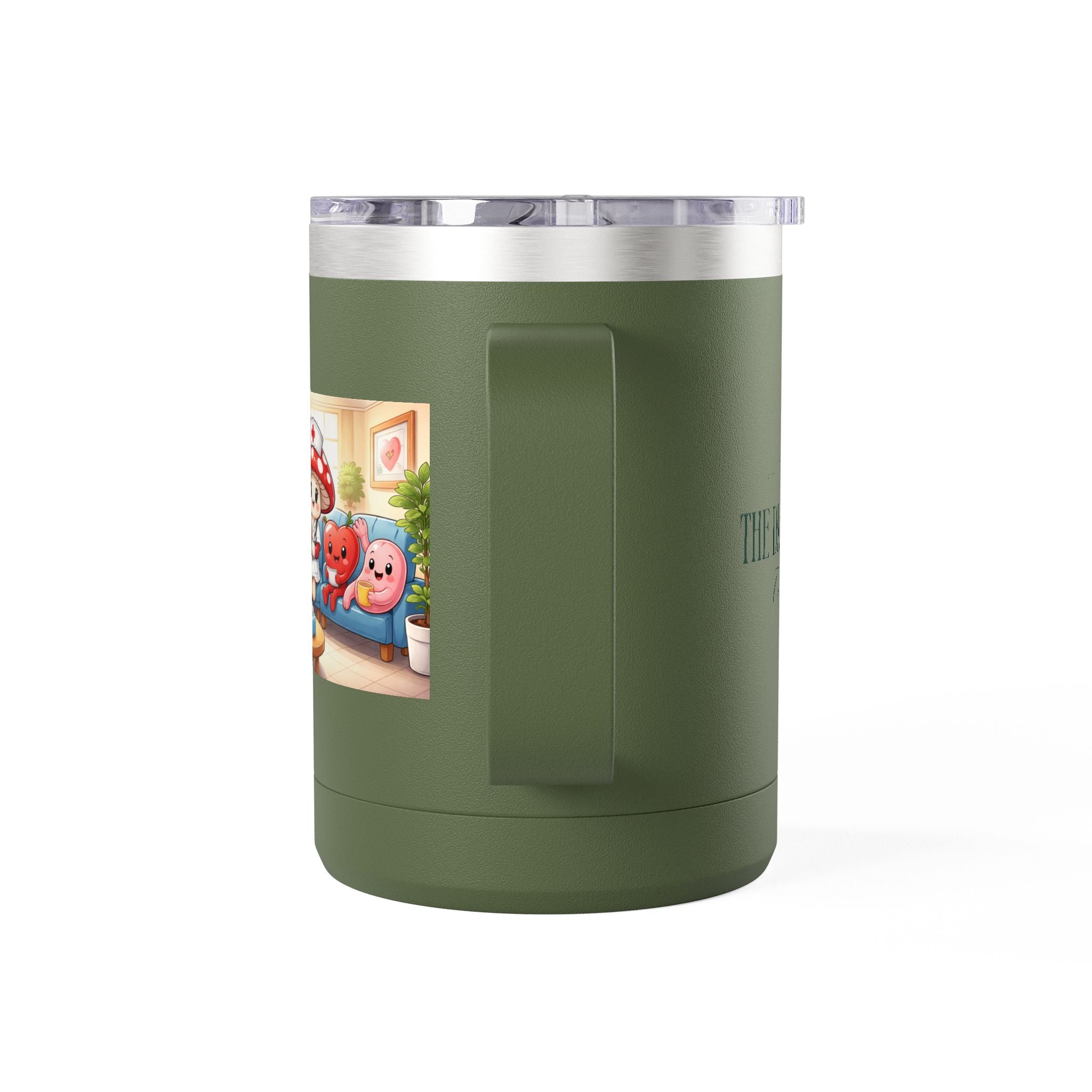 Cute Nurse Mushroom with Heart Friends Coffee Tumbler