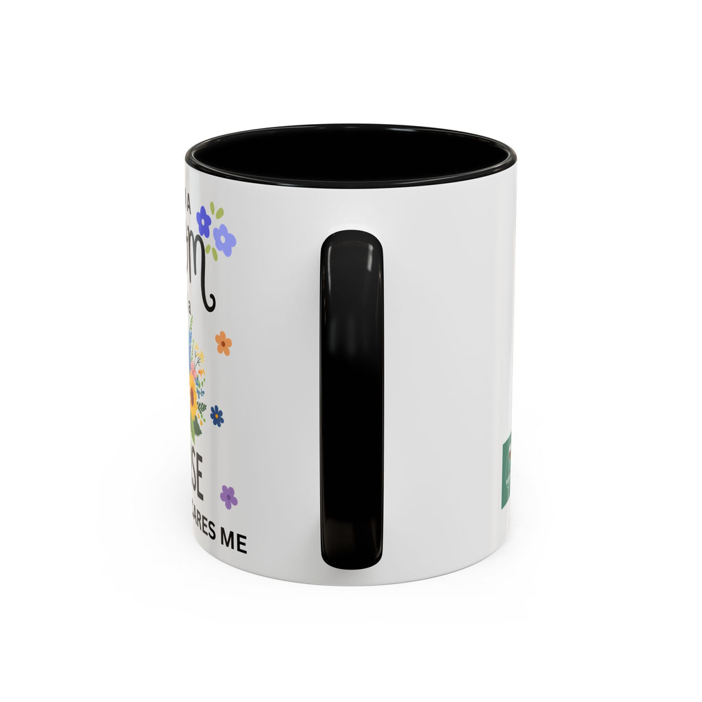 I Am a Mom and a Nurse Coffee Mug — Floral Stethoscope Accent Mug (11/15oz)