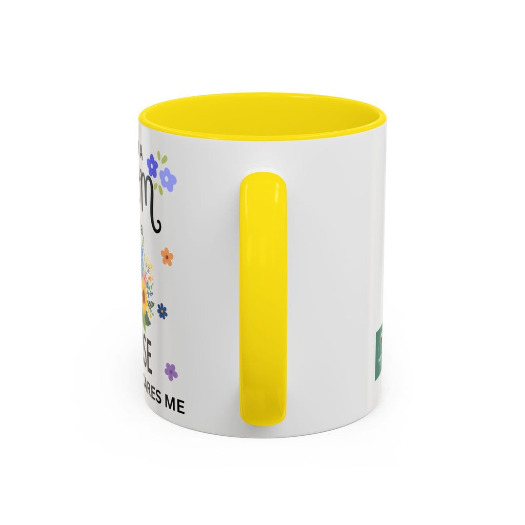 I Am a Mom and a Nurse Coffee Mug — Floral Stethoscope Accent Mug (11/15oz)