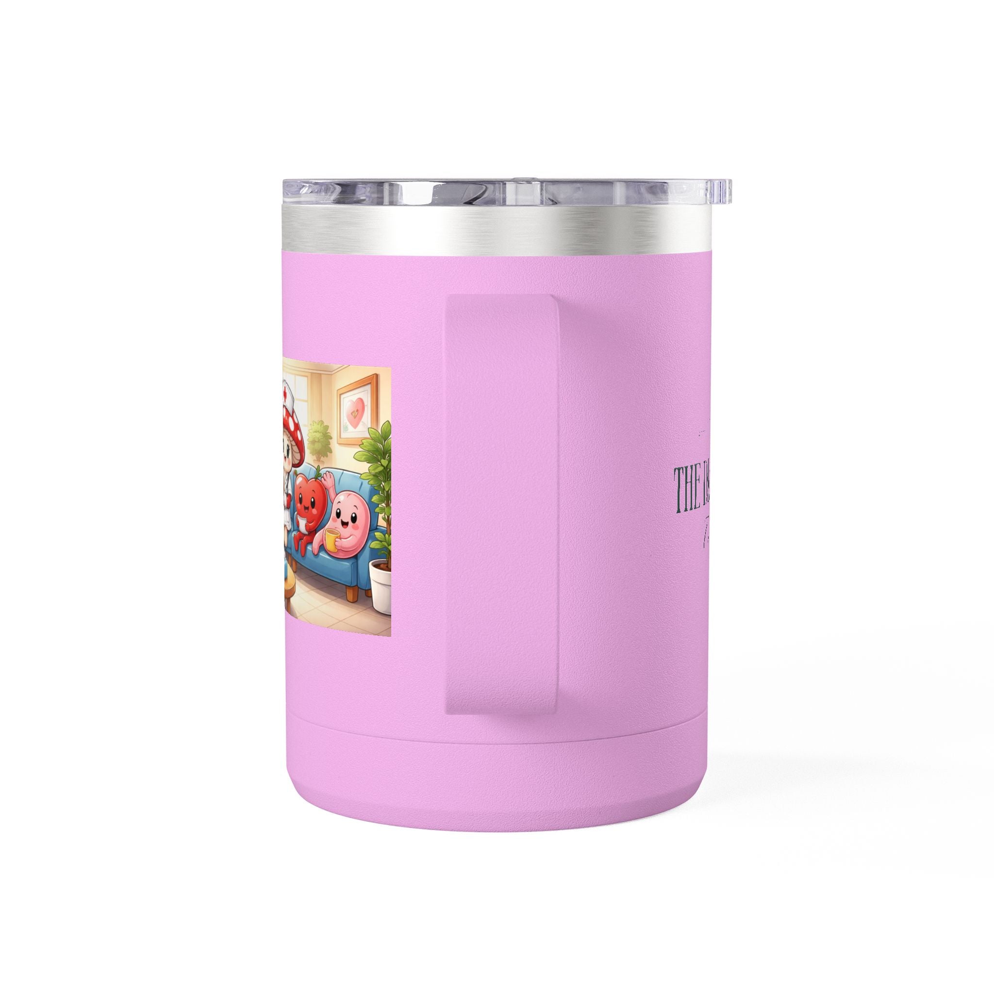 Cute Nurse Mushroom with Heart Friends Coffee Tumbler