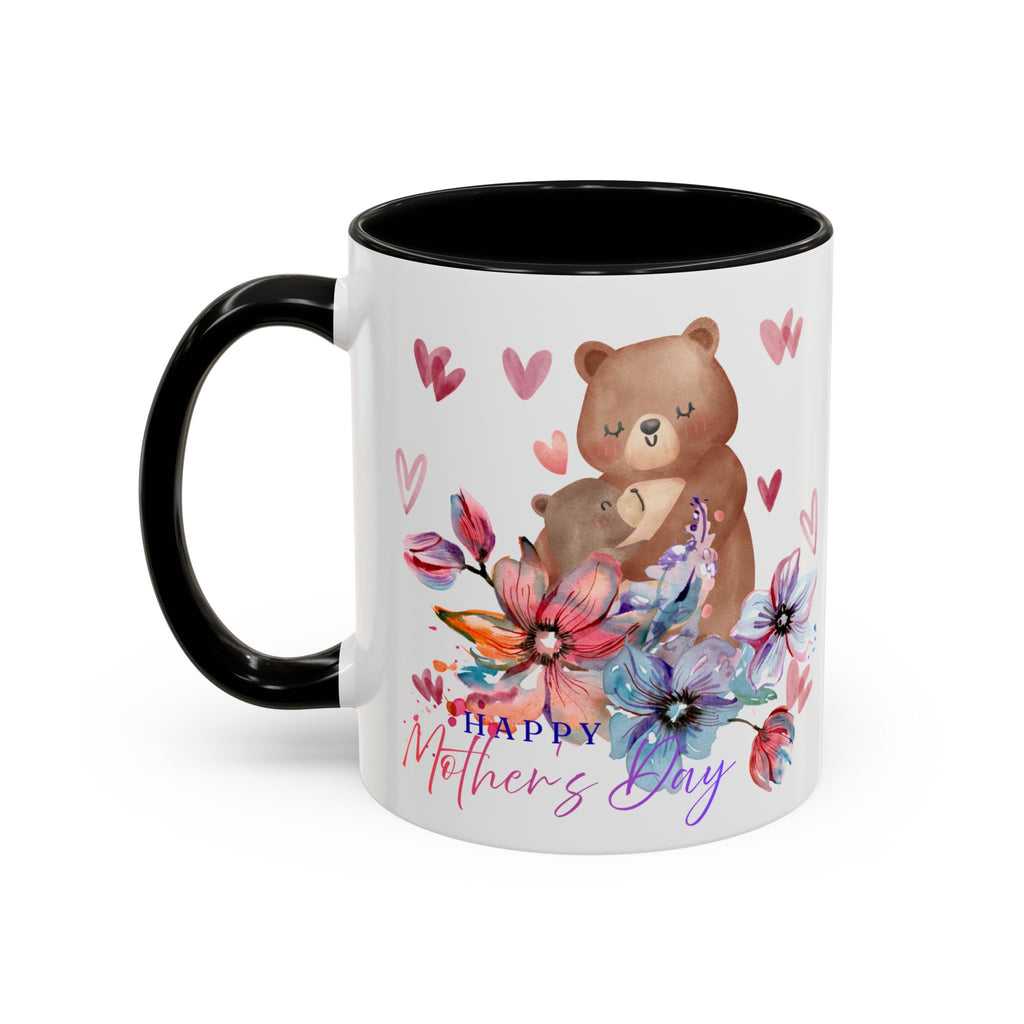 Mother's Day Bear Coffee Mug – Happy Mother's Day Floral Accent Mug