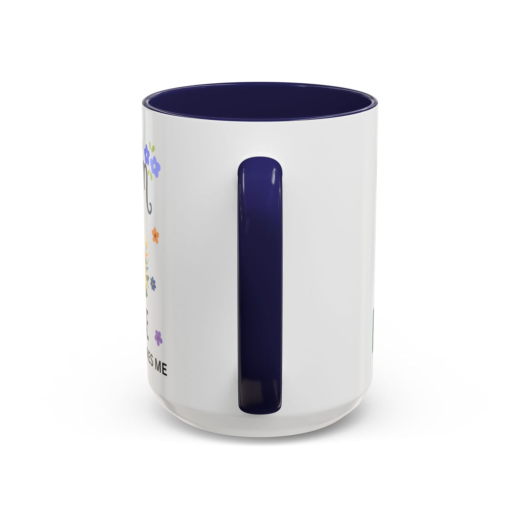 I Am a Mom and a Nurse Coffee Mug — Floral Stethoscope Accent Mug (11/15oz)