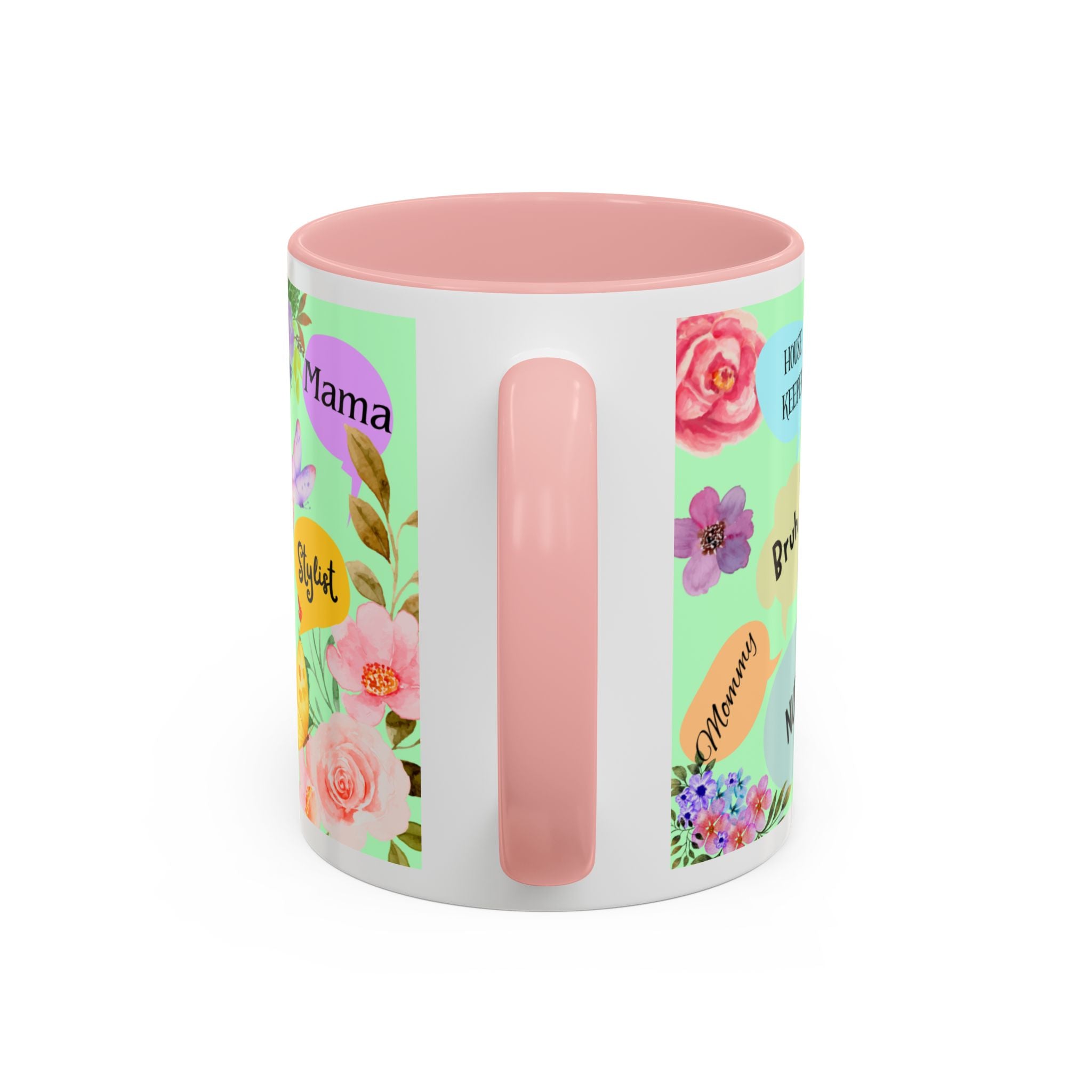 Mom the.... Accent Coffee Mug — Floral Butterfly Gifts for Moms (11/15oz)