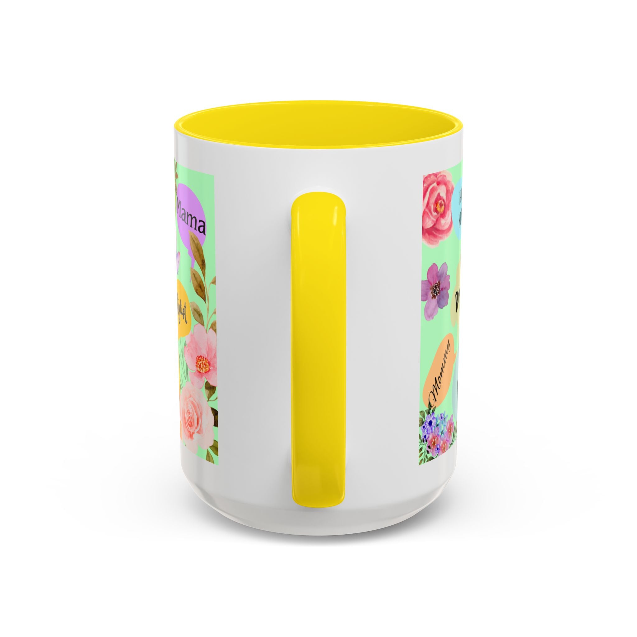 Mom the.... Accent Coffee Mug — Floral Butterfly Gifts for Moms (11/15oz)