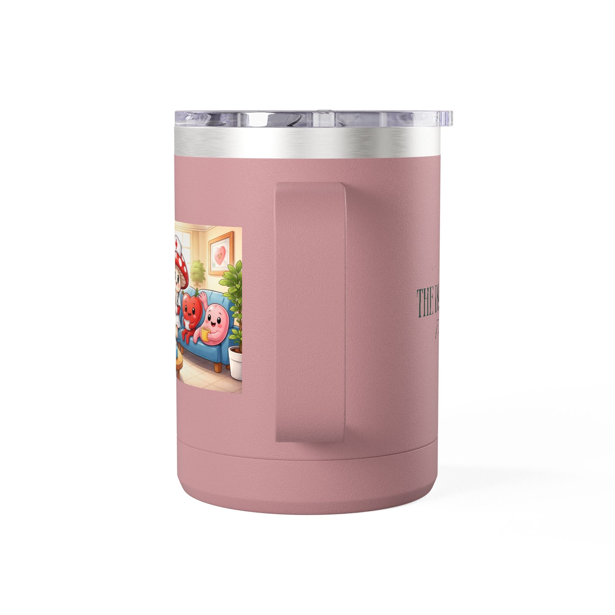 Cute Nurse Mushroom with Heart Friends Coffee Tumbler