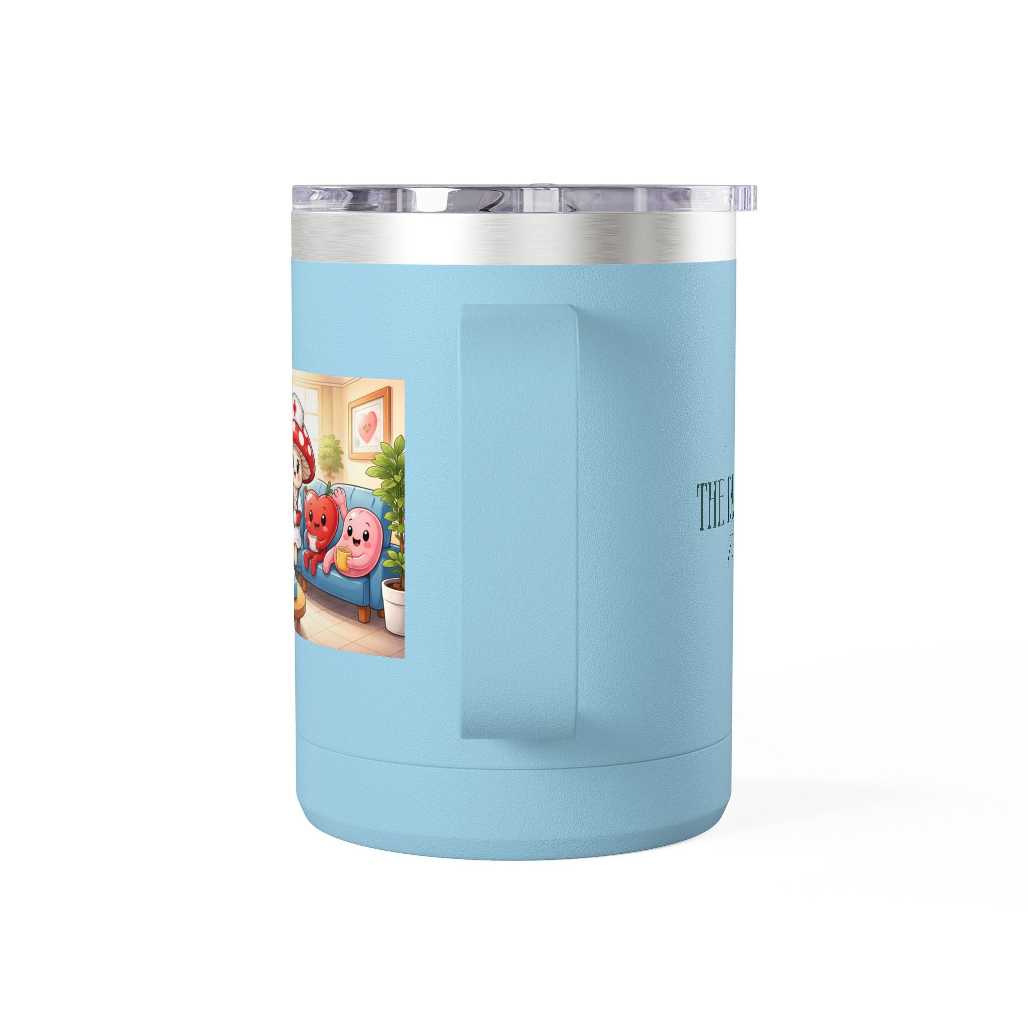 Cute Nurse Mushroom with Heart Friends Coffee Tumbler