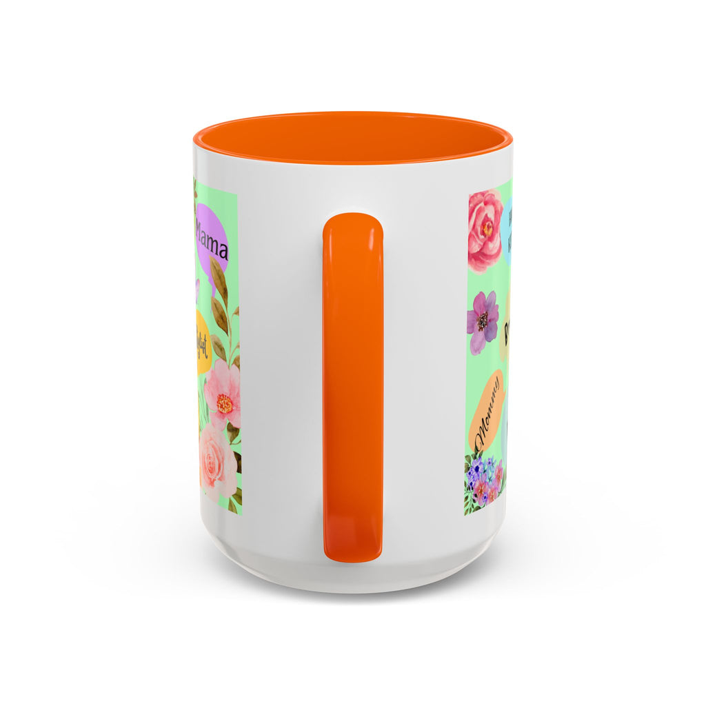 Mom the.... Accent Coffee Mug — Floral Butterfly Gifts for Moms (11/15oz)