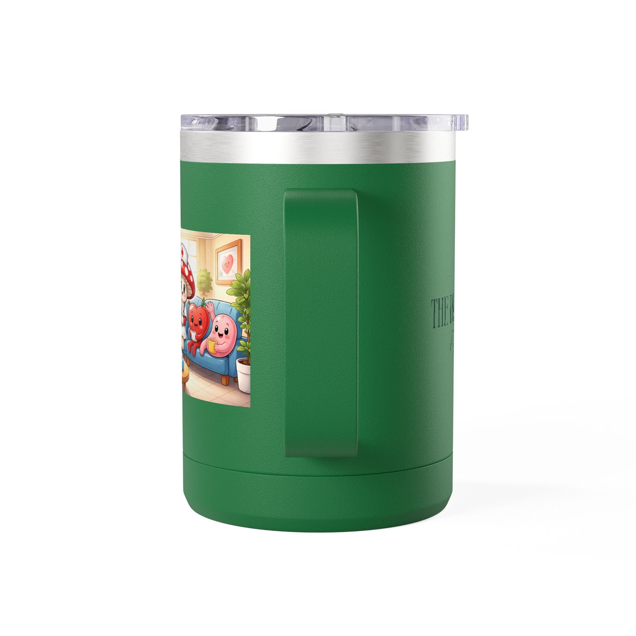 Cute Nurse Mushroom with Heart Friends Coffee Tumbler