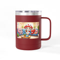 Cute Nurse Mushroom with Heart Friends Coffee Tumbler